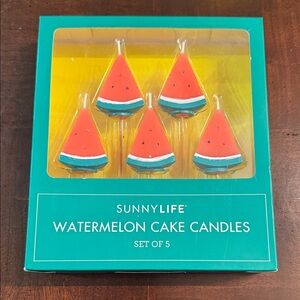Sunnylife Watermelon Slices Cake Candles Summer Fun Birthday Holiday